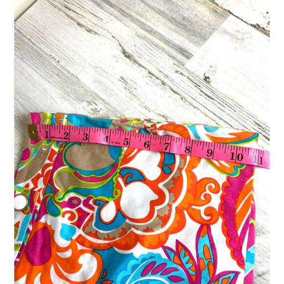 Trina Turk Women’s Size 2 Multicolor Floral Designer Shorts cotton stretch - Picture 2 of 7